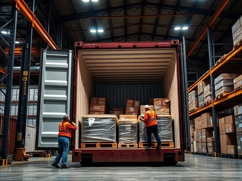 Estufagem e coleta de container para exportação no Porto de Santos