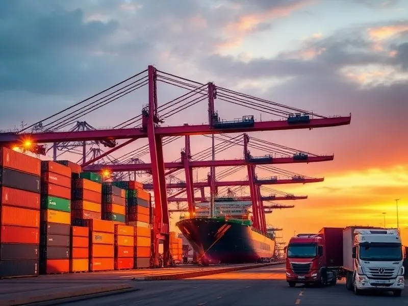 Retirada de container no terminal portuário de Santos para importação